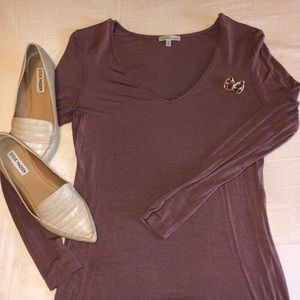 Mauve Long Sleeve Tee